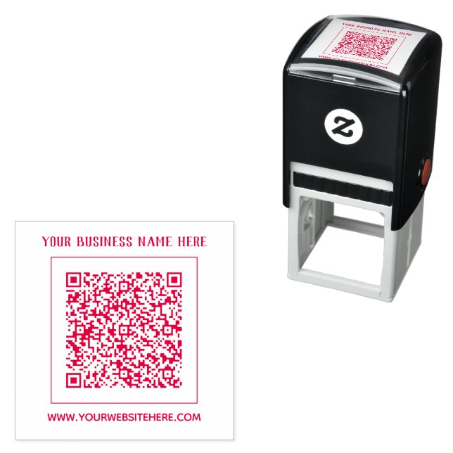 Create Your Own QR Code Stamp Template Custom Text (In Situ)