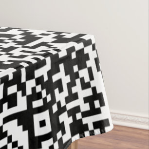 Create Your Own QR Code Tablecloth Choose Color