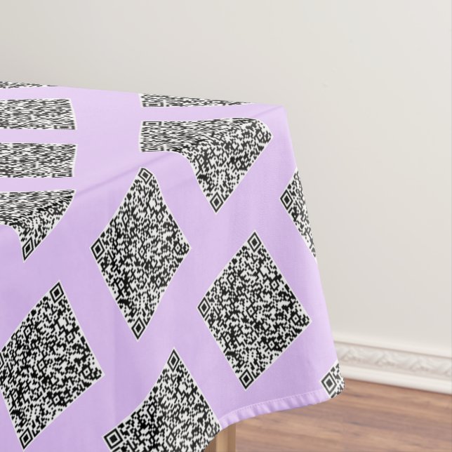 Create Your Own QR Code Tablecloth Choose Color (In Situ)