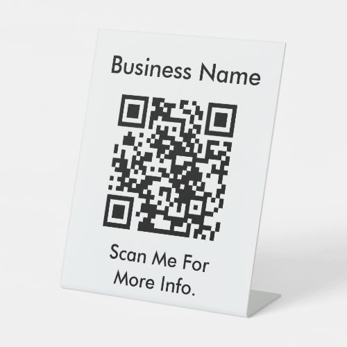 Create Your Own QR Code Template Pedestal Sign