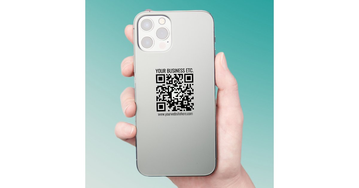 Create Your Own QR Code | Transparent Sticker | Zazzle