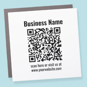 Create Your Own QR Code   Transperant Car Magnet