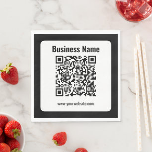 Create Your Own QR Code Transperant Napkins