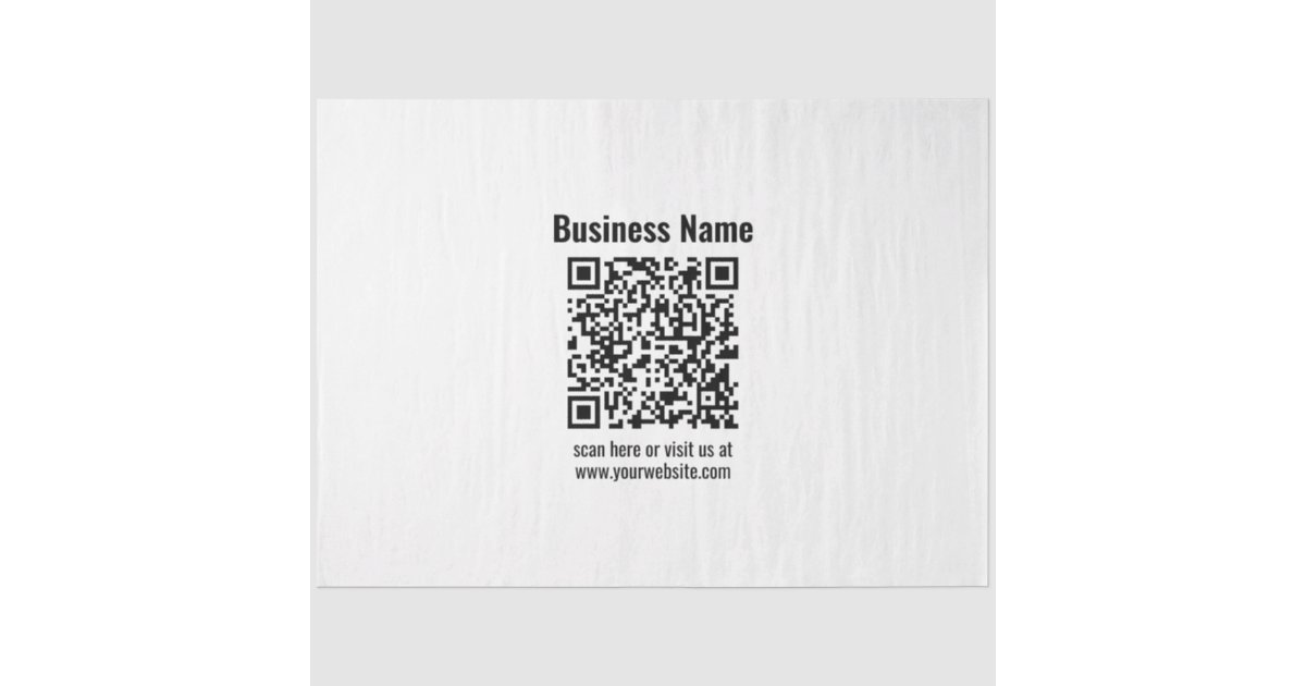 Create Your Own QR Code | Transperant Tissue Paper | Zazzle