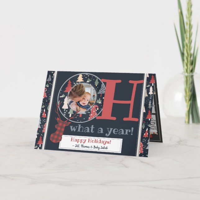 Create Your Own Quarantine Bingo Photo Christmas Holiday Card (Front)