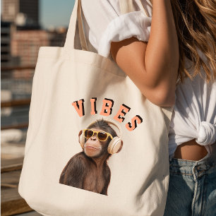 Create Your Own Quate Custom Monkey Tote Bag