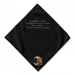 Create Your Own Quiet Boho Floral Moon Bandana