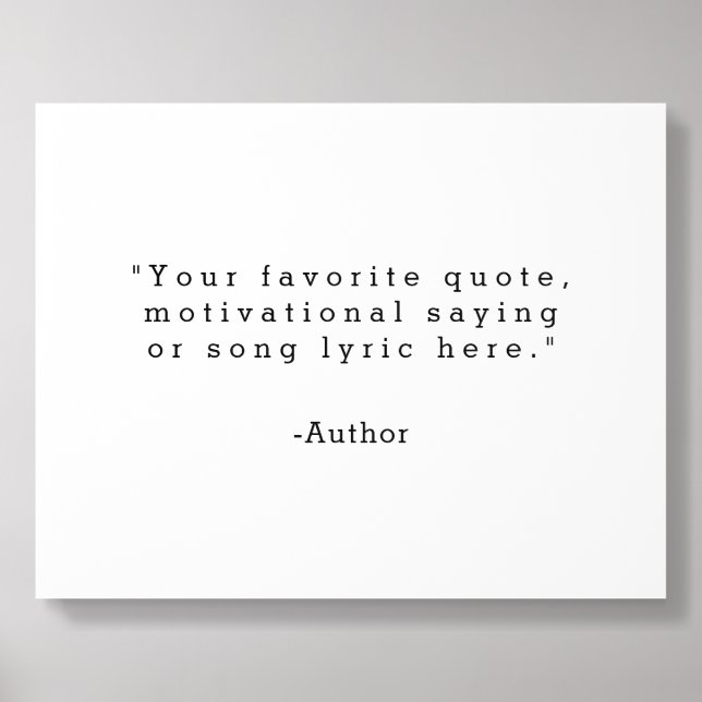 Create Your Own Quote Acrylic Photo Tile (Front Set)