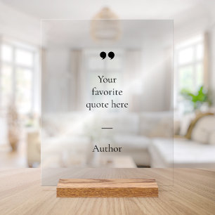 Create Your Own Quote Acrylic Sign