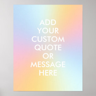 Create Your Own Quote Aesthetic Gradient Poster