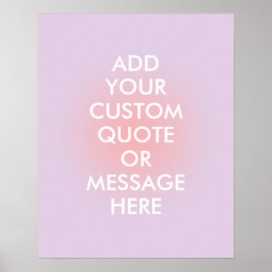 Create Your Own Quote Aesthetic Gradient Poster