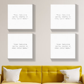 Create Your Own Quote Canvas Photo Tile