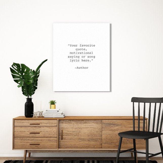 Create Your Own Quote Canvas Print (Creator Uploaded)