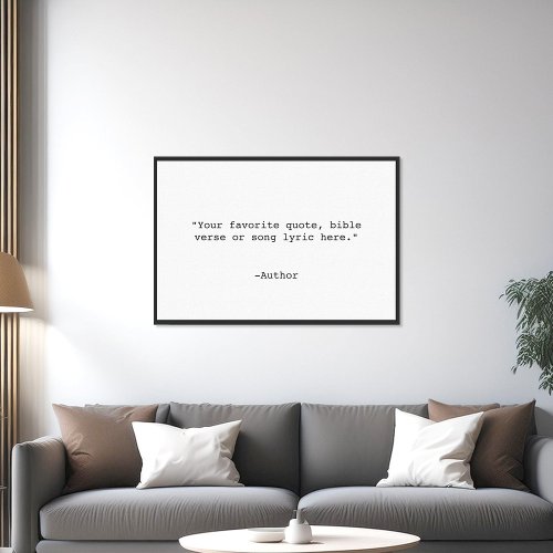 Create Your Own Quote Canvas Print