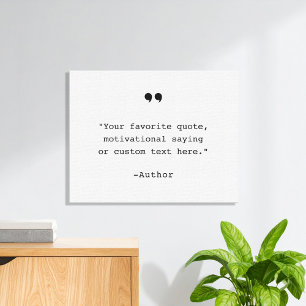 Create Your Own Quote Canvas Print