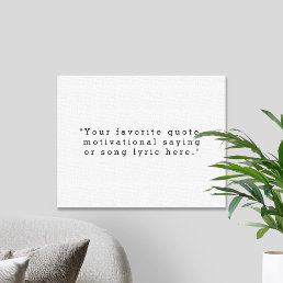 Create Your Own Quote Canvas Print