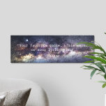 Create Your Own Quote Canvas Print<br><div class="desc">Create your own custom quote canvas print. Features minimalist typewriter typography and space stars nature background.</div>