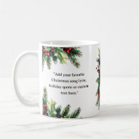 Create Your Own Quote Christmas Botanical Floral