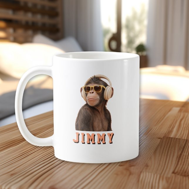 Create Your Own Quote Custom Monkey Coffee Mug (Create Your Own Quote Custom Monkey Coffee Mug)