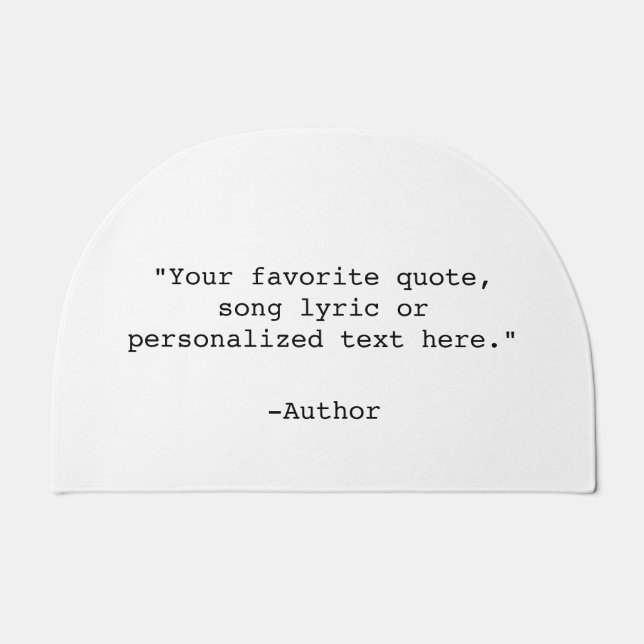 Create Your Own Quote Doormat (Front)