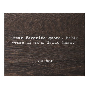 Create Your Own Quote Faux Canvas Print