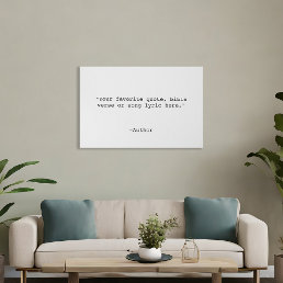 Create Your Own Quote Faux Canvas Print