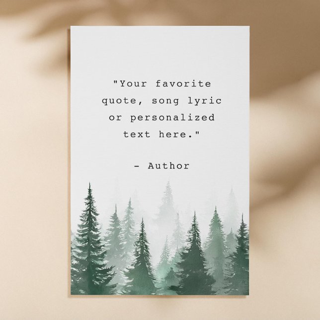 Create Your Own Quote Faux Canvas Print (Creator Uploaded)