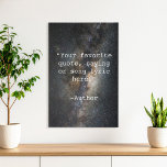 Create Your Own Quote Faux Canvas Print<br><div class="desc">Create your own custom quotewall art. Features minimalist typewriter typography.</div>