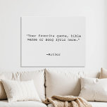 Create Your Own Quote Faux Canvas Print<br><div class="desc">Create your own custom quote faux canvas wall art print. Add your favorite inspirational quote,  motivational saying,  song lyric or personalized text in minimalist typewriter typography.</div>