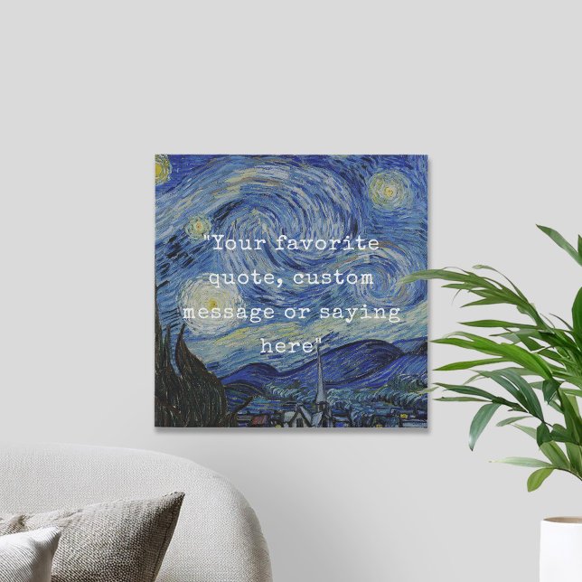 Create Your Own Quote Faux Canvas Print (Creator Uploaded)