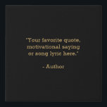 Create Your Own Quote Faux Canvas Print<br><div class="desc">Create your own custom quote canvas wall art. Features minimalist typewriter typography.</div>