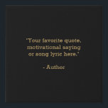 Create Your Own Quote Faux Canvas Print<br><div class="desc">Create your own custom quote canvas wall art. Features minimalist typewriter typography.</div>