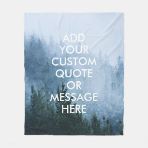 Create Your Own Quote Fleece Blanket