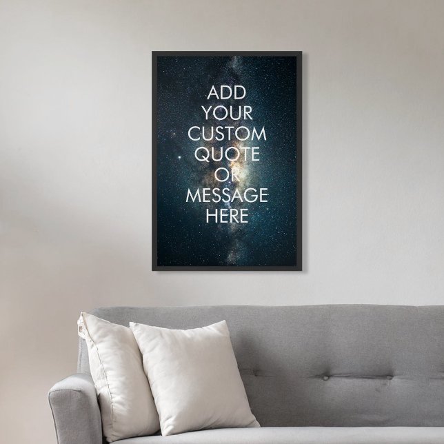 Create Your Own Quote Framed Framed Art (Creator Uploaded)