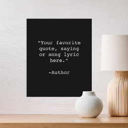 Create Your Own Quote Framed Poster