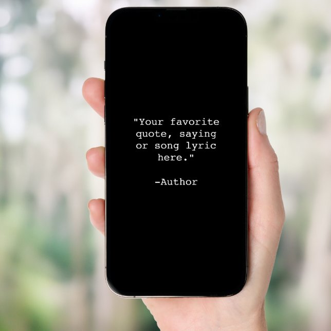 Create Your Own Quote Framed Poster (Front Digital)