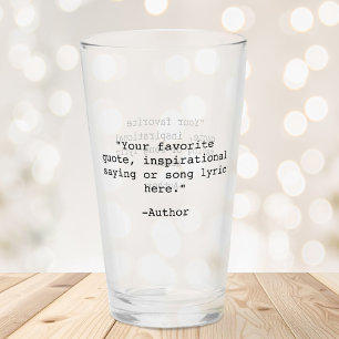 Create Your Own Quote Glass