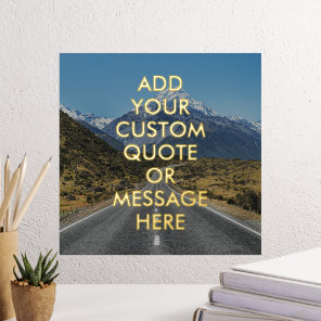 Create Your Own Quote Gold Foil Poster