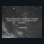 Create Your Own Quote Grunge Faux Canvas Print<br><div class="desc">Create your own custom quote faux canvas wall art. Features minimalist typewriter typography and abstract grunge texture background.</div>