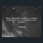 Create Your Own Quote Grunge Faux Canvas Print<br><div class="desc">Create your own custom quote faux canvas wall art. Features minimalist typewriter typography and abstract grunge texture background.</div>