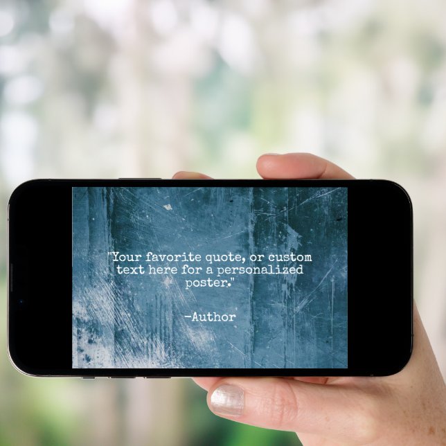 Create Your Own Quote Grunge Poster (Front Digital)