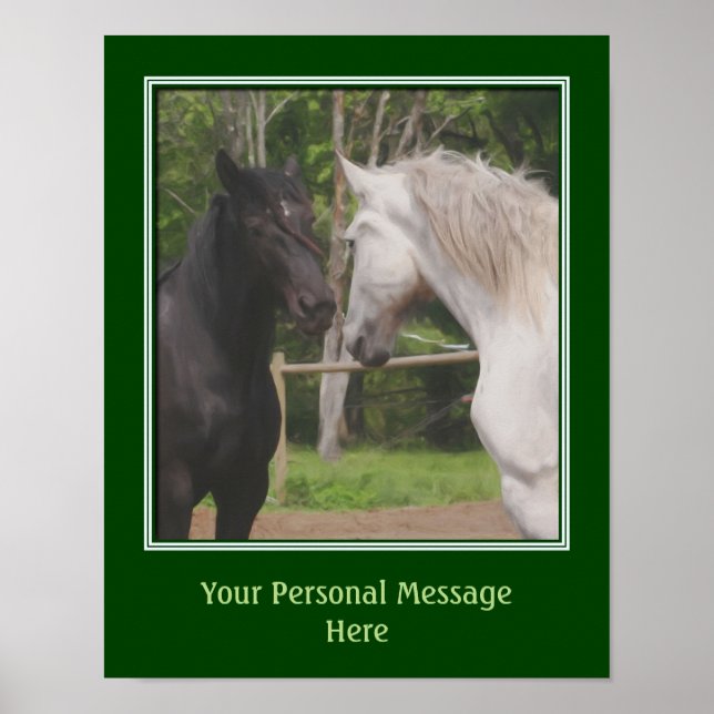Create Your Own Quote Horses Meeting Poster (Front)