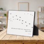 Create Your Own Quote Inspirational Nature  Plaque<br><div class="desc">Create Your Own Quote Inspirational Nature Birds Background Plaque</div>