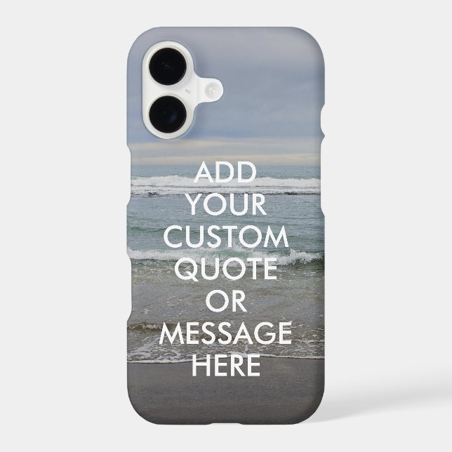 Create Your Own Quote Iphone Case (Back)