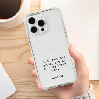 Create Your Own Quote iPhone Case