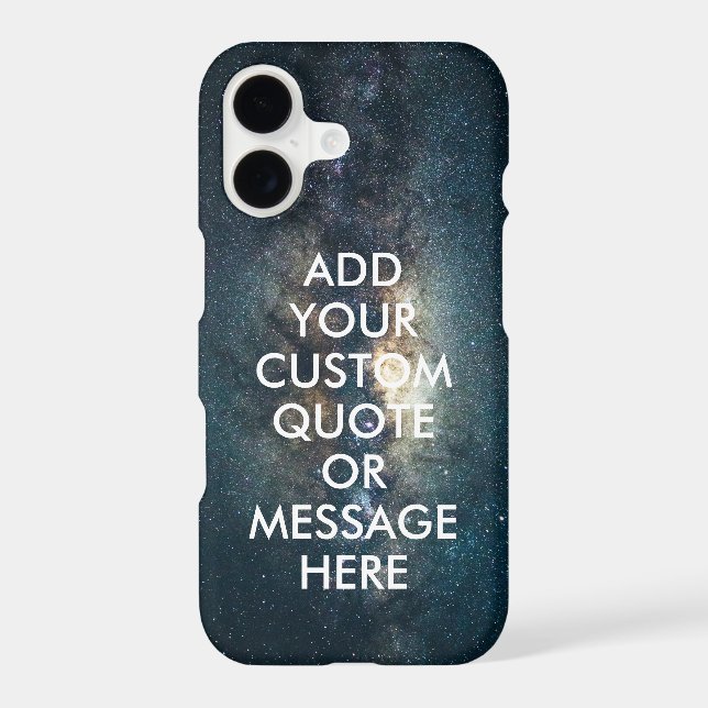 Create Your Own Quote Iphone Case (Back)