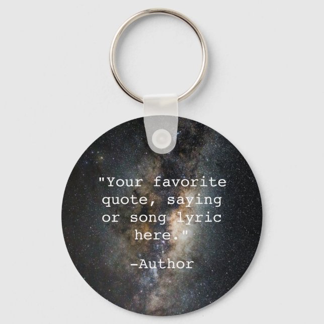 Create Your Own Quote Keychain (Front)