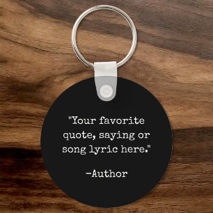 Create Your Own Quote Keychain