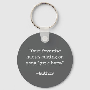 Create Your Own Quote Keychain