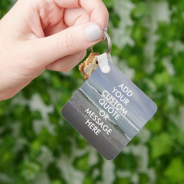 Create Your Own Quote Keychain (Hand)